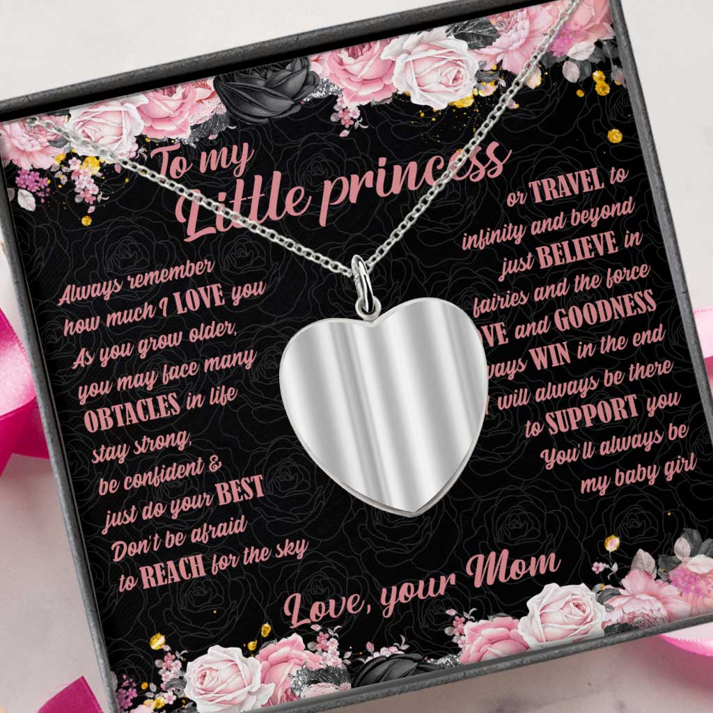 Personalized Heart Pendant Necklace with Custom Photo for Daughter