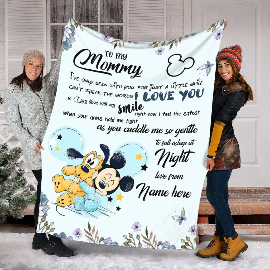 Personalized Disney Blanket for Mom with Custom Name | Mother's Day Gift