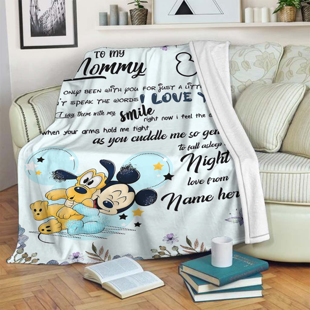 Personalized Disney Blanket for Mom with Custom Name | Mother's Day Gift