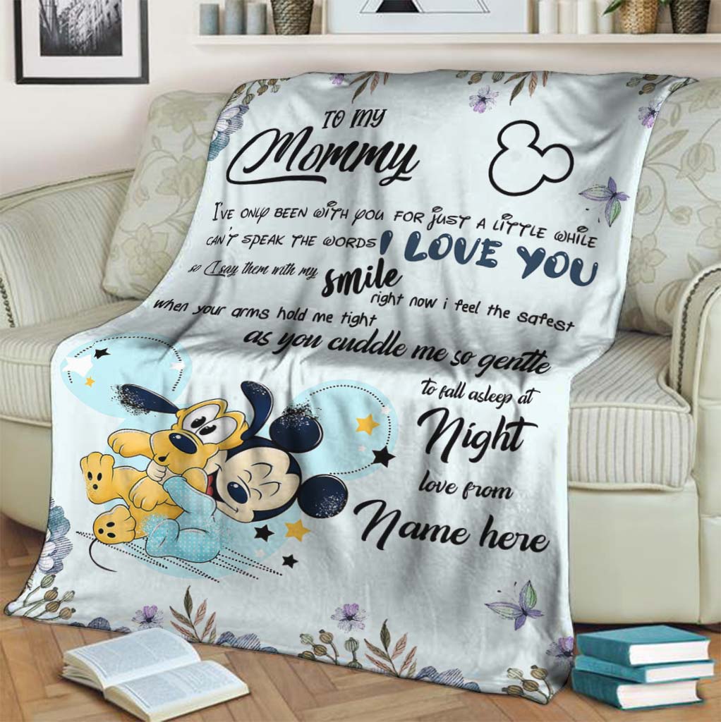 Personalized Disney Blanket for Mom with Custom Name | Mother's Day Gift