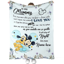 Load image into Gallery viewer, Personalized Disney Blanket for Mom with Custom Name | Mother's Day Gift
