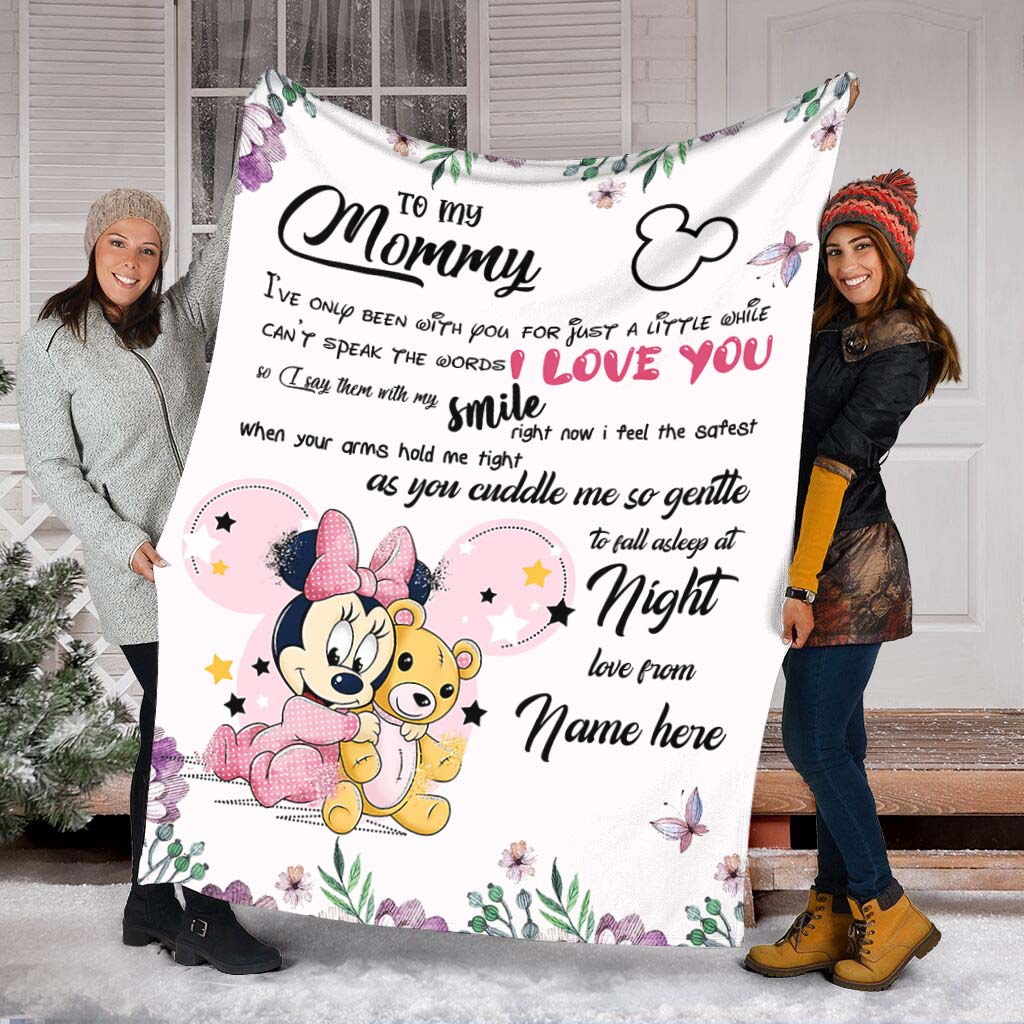 Personalized Disney Blanket for Mom with Custom Name | Mother's Day Gift