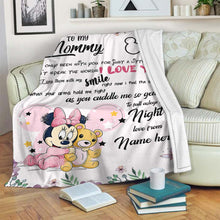 Load image into Gallery viewer, Personalized Disney Blanket for Mom with Custom Name | Mother's Day Gift
