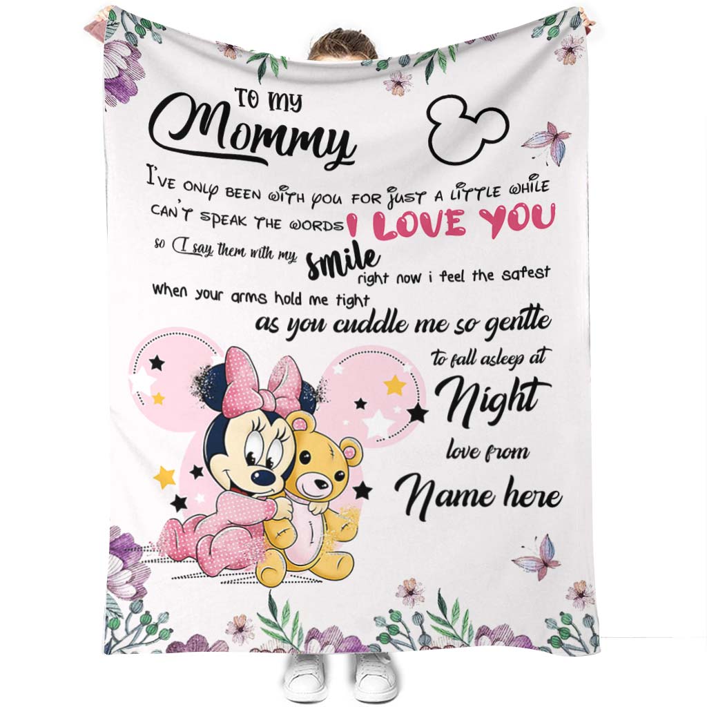 Personalized Disney Blanket for Mom with Custom Name | Mother's Day Gift