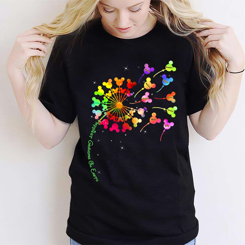 Personalized Happiest Grandma T-Shirt and Hoodie Gift