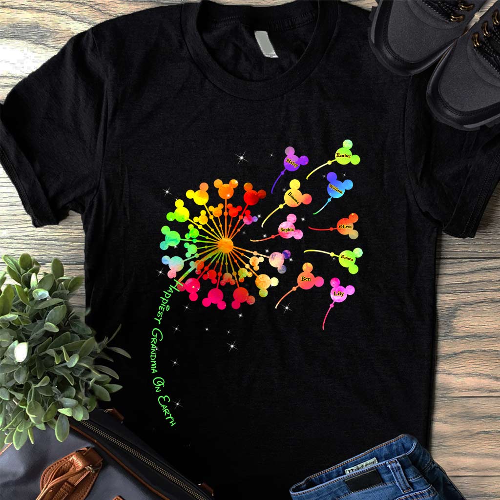 Personalized Happiest Grandma T-Shirt and Hoodie Gift