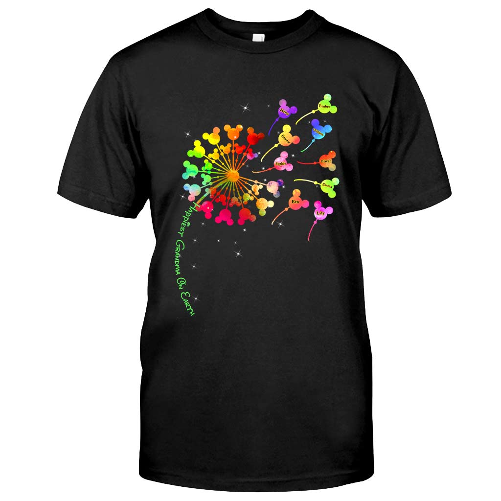 Personalized Happiest Grandma T-Shirt and Hoodie Gift