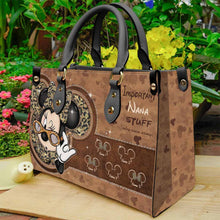 Load image into Gallery viewer, Personalized Leather Handbag Cute Nana Gift for Mom
