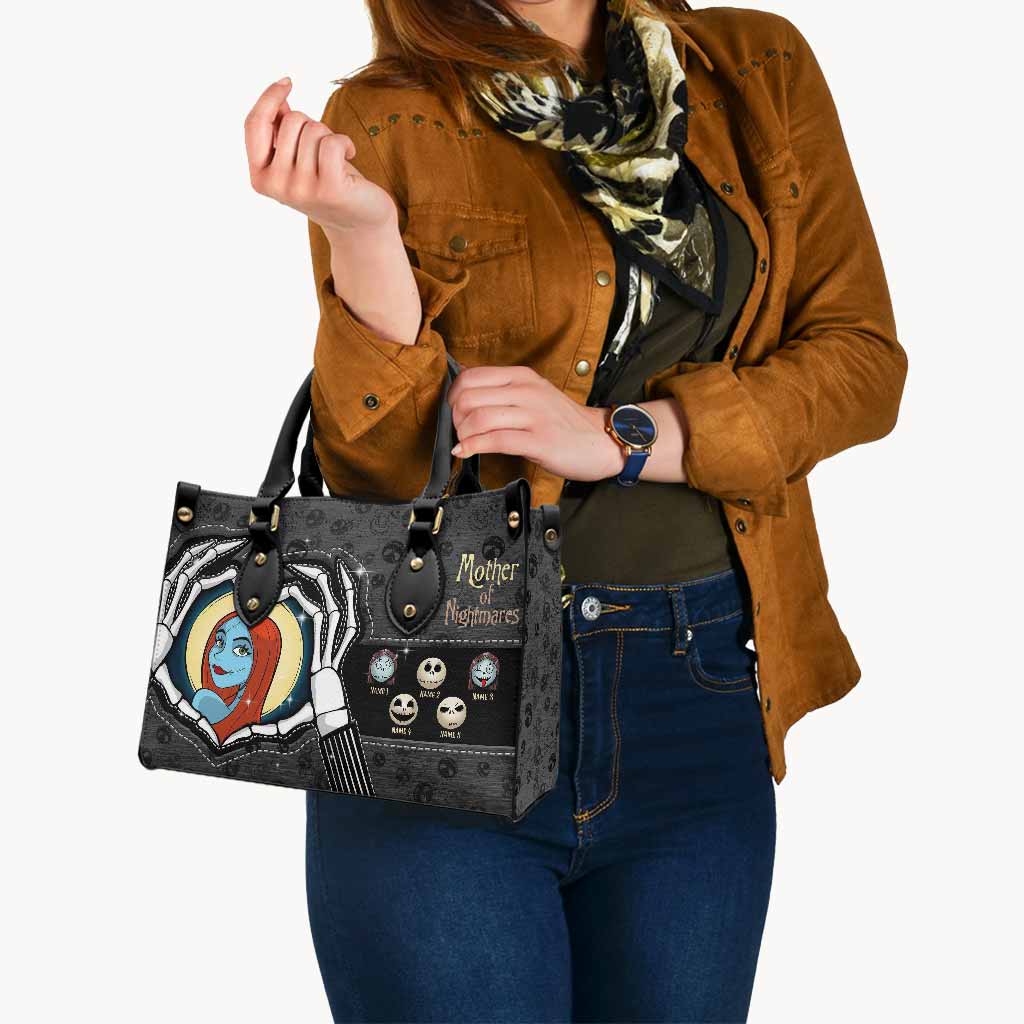Personalized Mother's Day Leather Handbag Unique Horror Design Gift