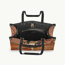 Load image into Gallery viewer, Personalized Leather Handbag for Grandma with Custom Name
