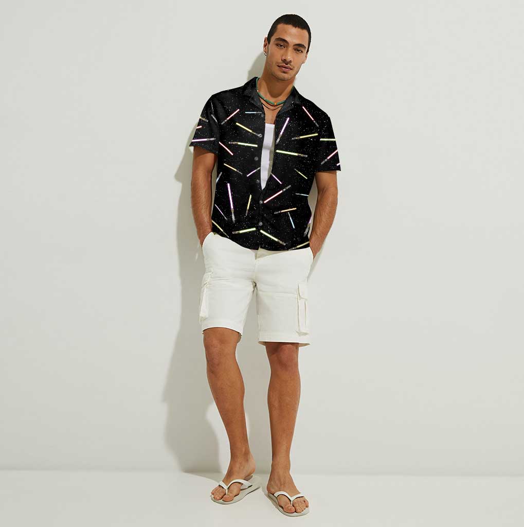 Personalized Hawaiian Shirt for Dad - Best Dad in the Galaxy Gift