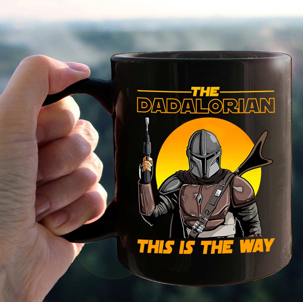 Personalized Dadalorian Mug Custom Name Gift for Dad