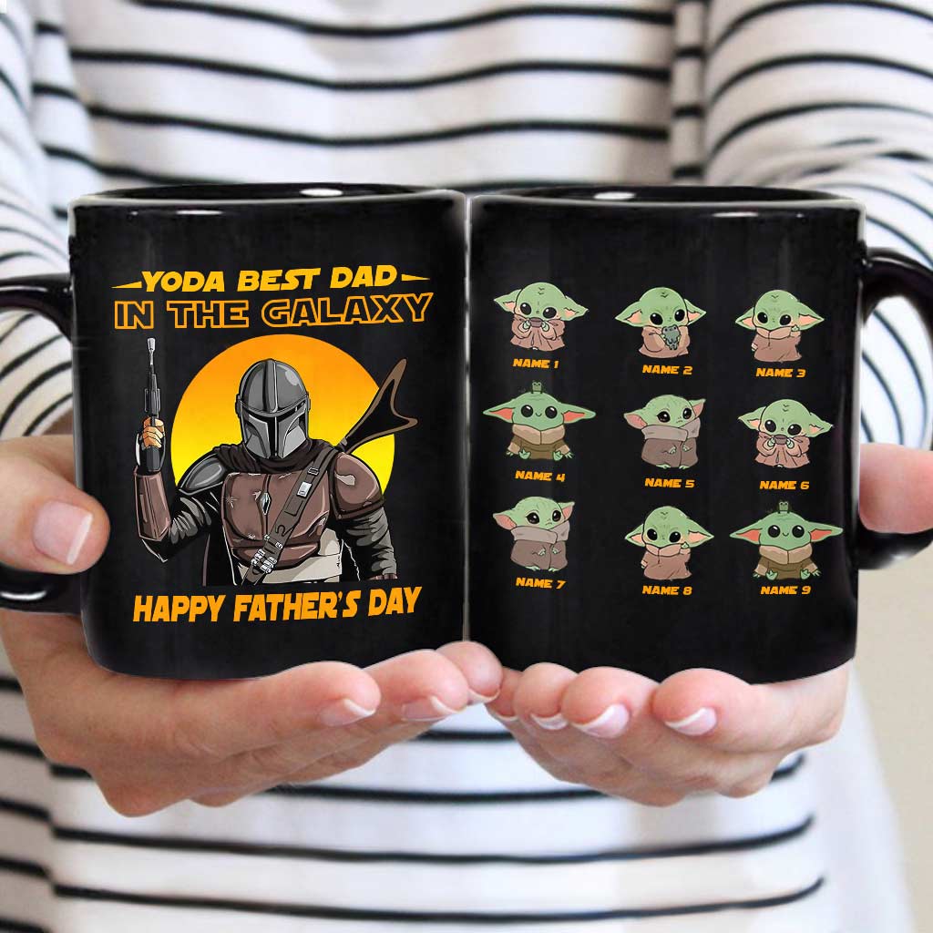 Personalized Yoda Best Dad Mug Custom Name Gift for Father's Day