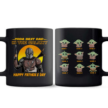 Load image into Gallery viewer, Personalized Yoda Best Dad Mug Custom Name Gift for Father's Day
