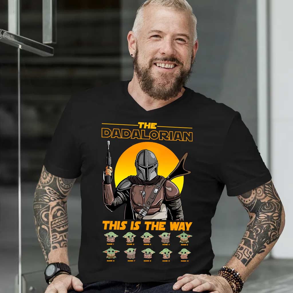 Personalized Dadalorian T-shirt & Hoodie Gift for Dad
