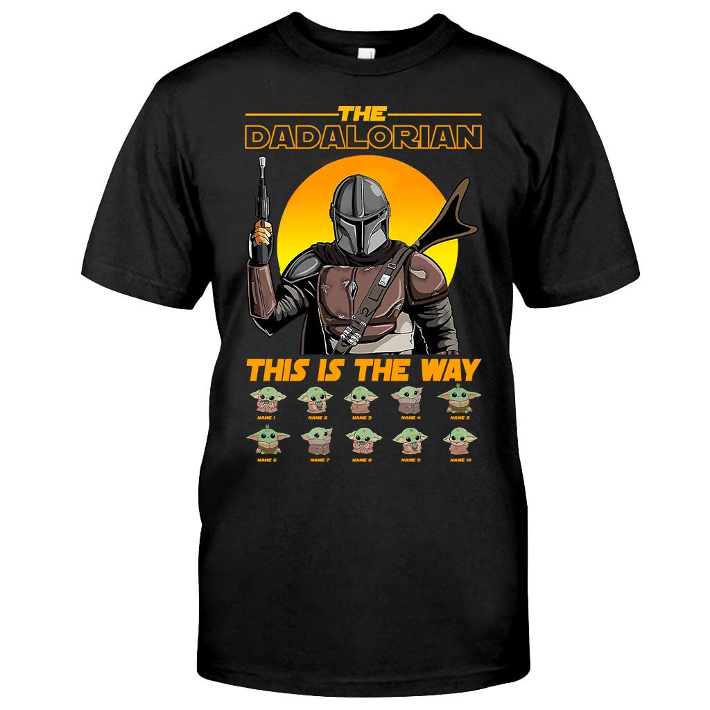 Personalized Dadalorian T-shirt & Hoodie Gift for Dad
