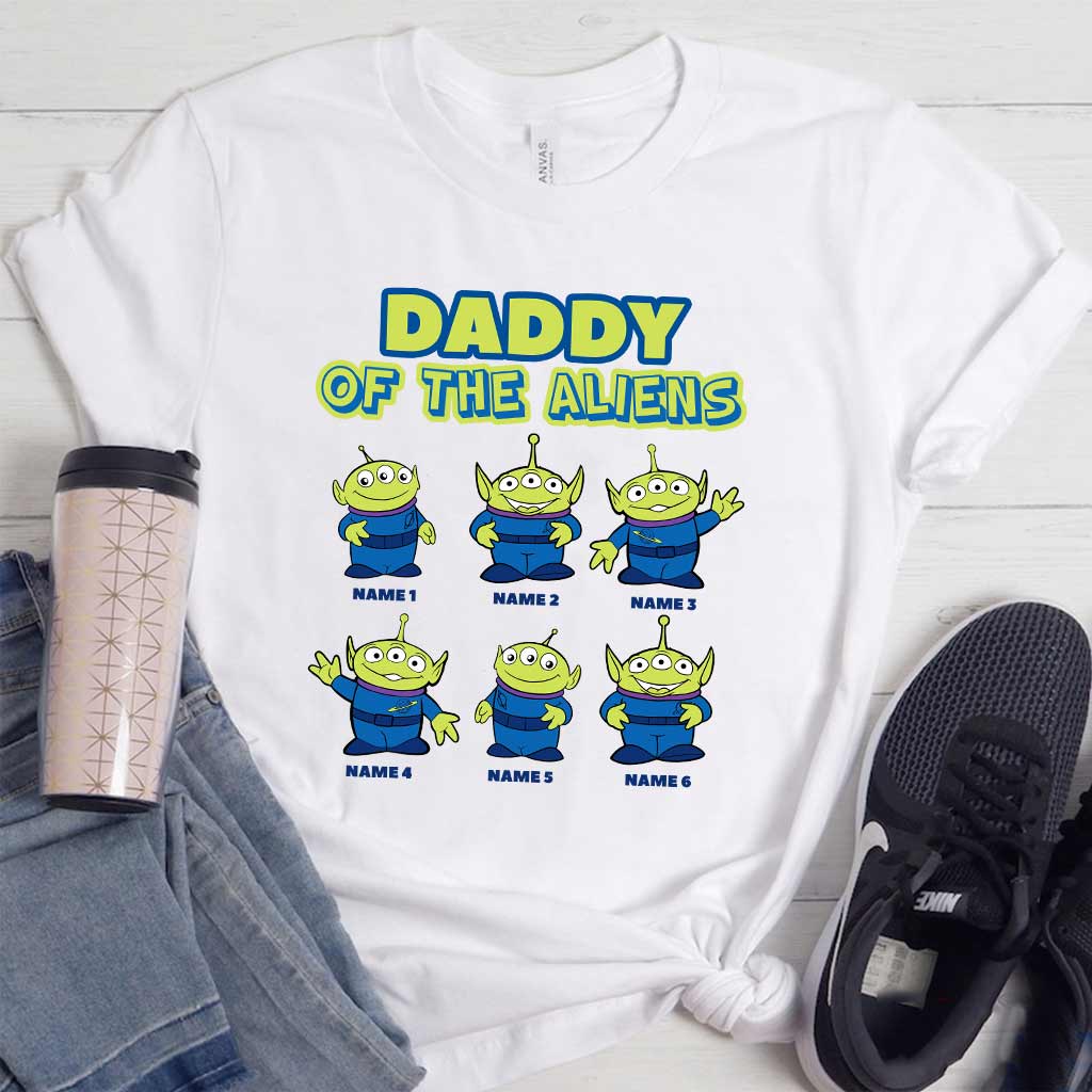 Personalized Daddy Of The Aliens T-Shirt & Hoodie Gift for Dad