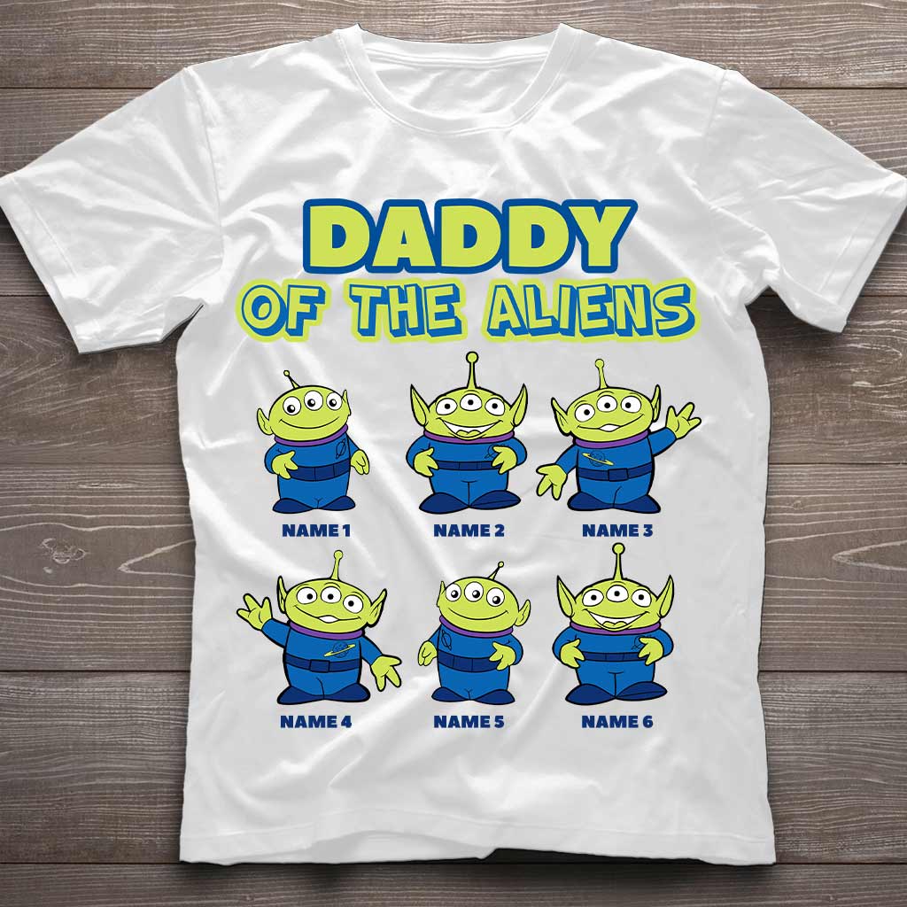 Personalized Daddy Of The Aliens T-Shirt & Hoodie Gift for Dad