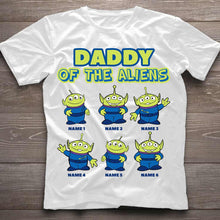 Load image into Gallery viewer, Personalized Daddy Of The Aliens T-Shirt &amp; Hoodie Gift for Dad
