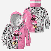 Load image into Gallery viewer, Personalized Cute Pink Mouse Ears Hoodie &amp; Leggings Set
