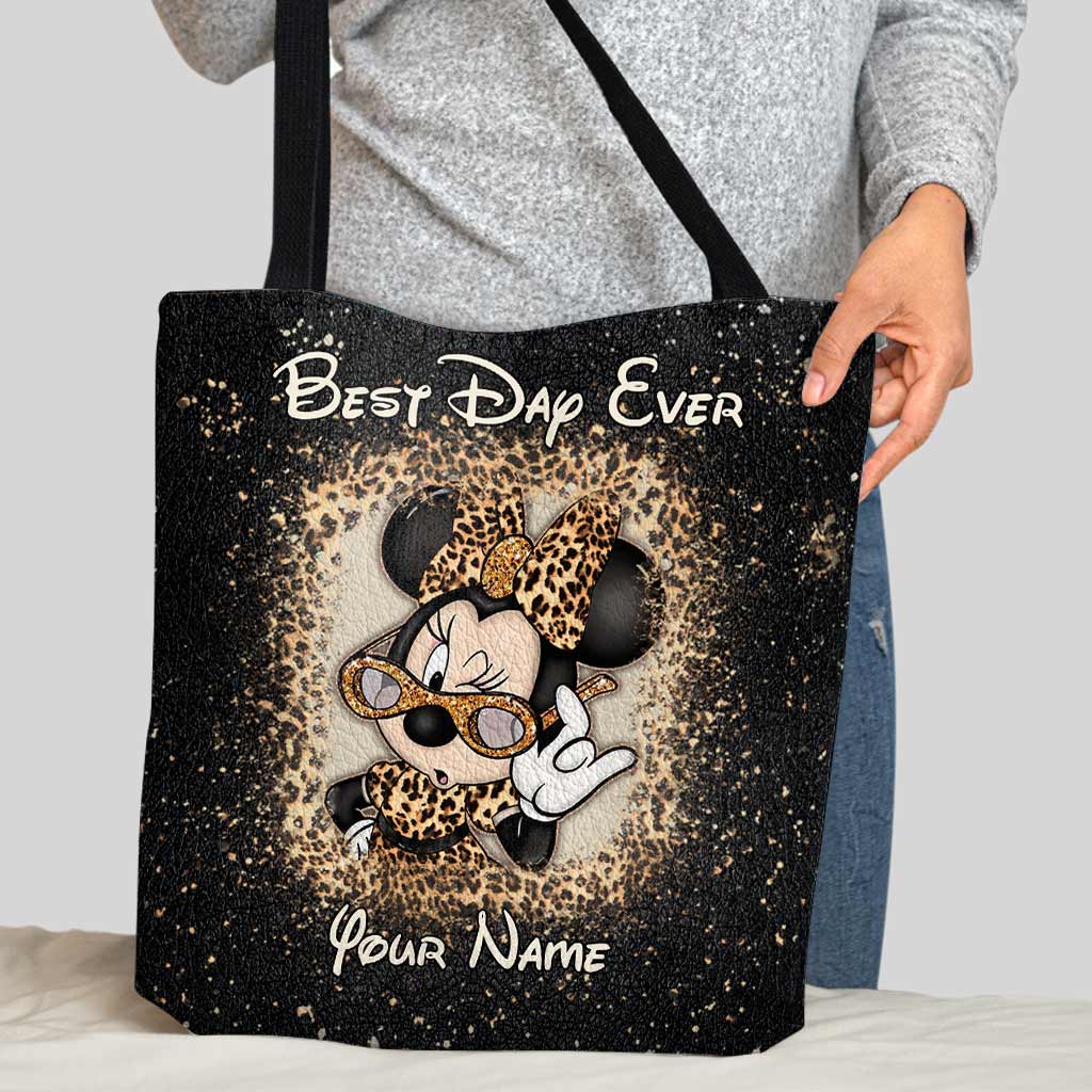 Personalized Best Day Ever Mouse Ears Tote Bag Gift for Her