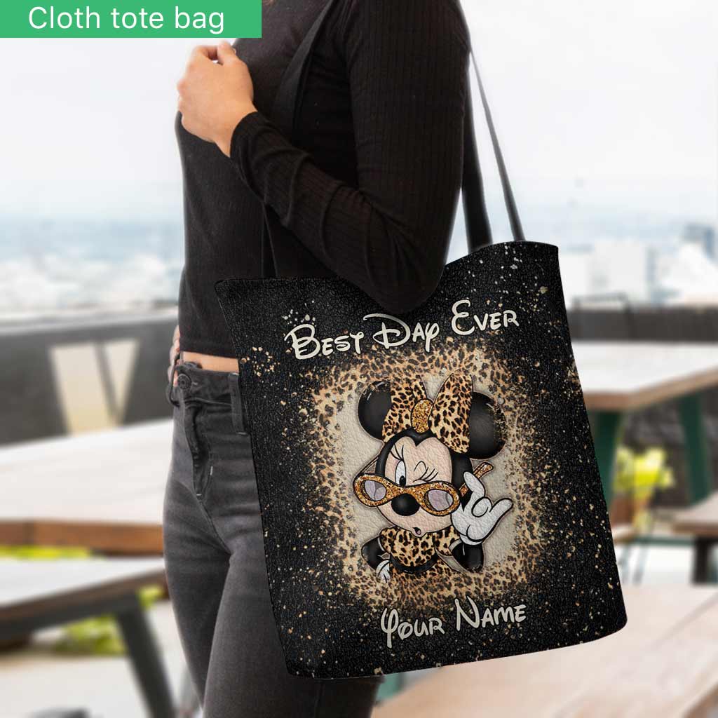 Personalized Best Day Ever Mouse Ears Tote Bag Gift for Her