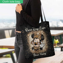 Load image into Gallery viewer, Personalized Best Day Ever Mouse Ears Tote Bag Gift for Her
