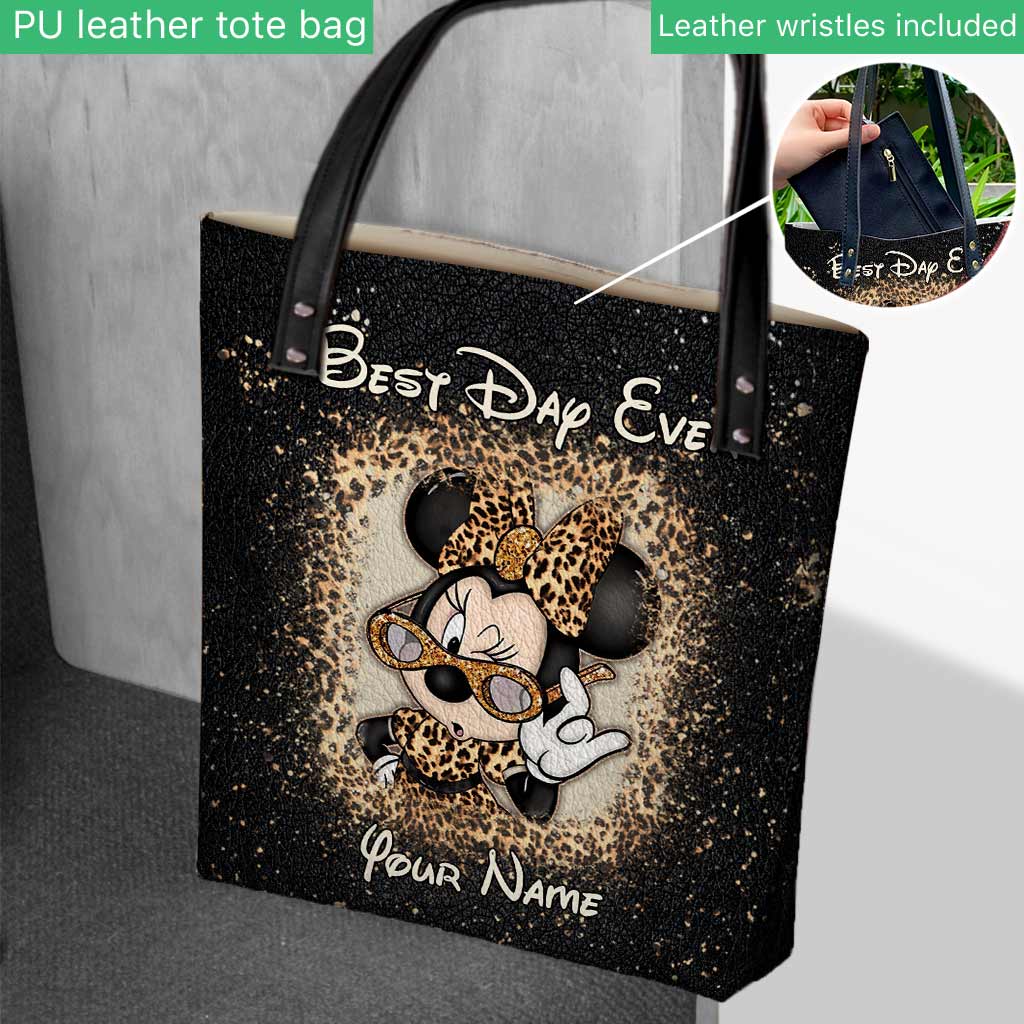 Personalized Best Day Ever Mouse Ears Tote Bag Gift for Her