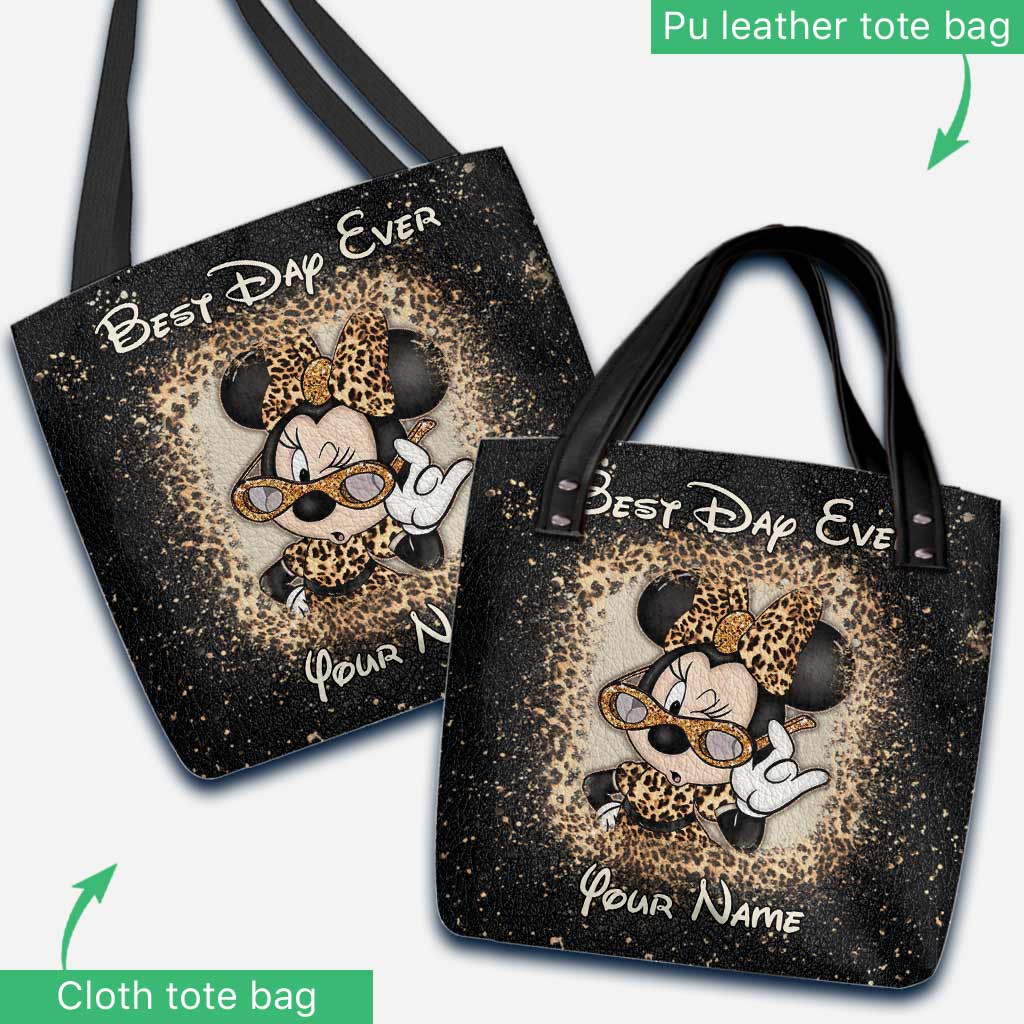 Personalized Best Day Ever Mouse Ears Tote Bag Gift for Her