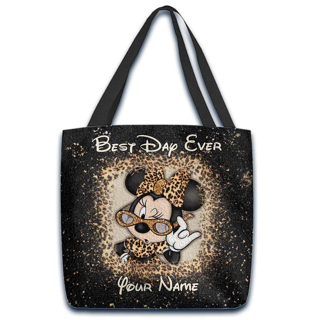 Personalized Best Day Ever Mouse Ears Tote Bag Gift for Her