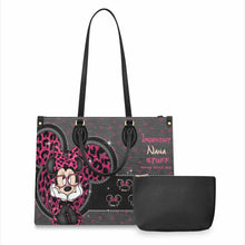 Load image into Gallery viewer, Personalized Leather Handbag for Grandma with Custom Names
