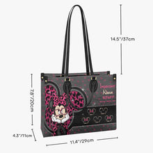 Load image into Gallery viewer, Personalized Leather Handbag for Grandma with Custom Names
