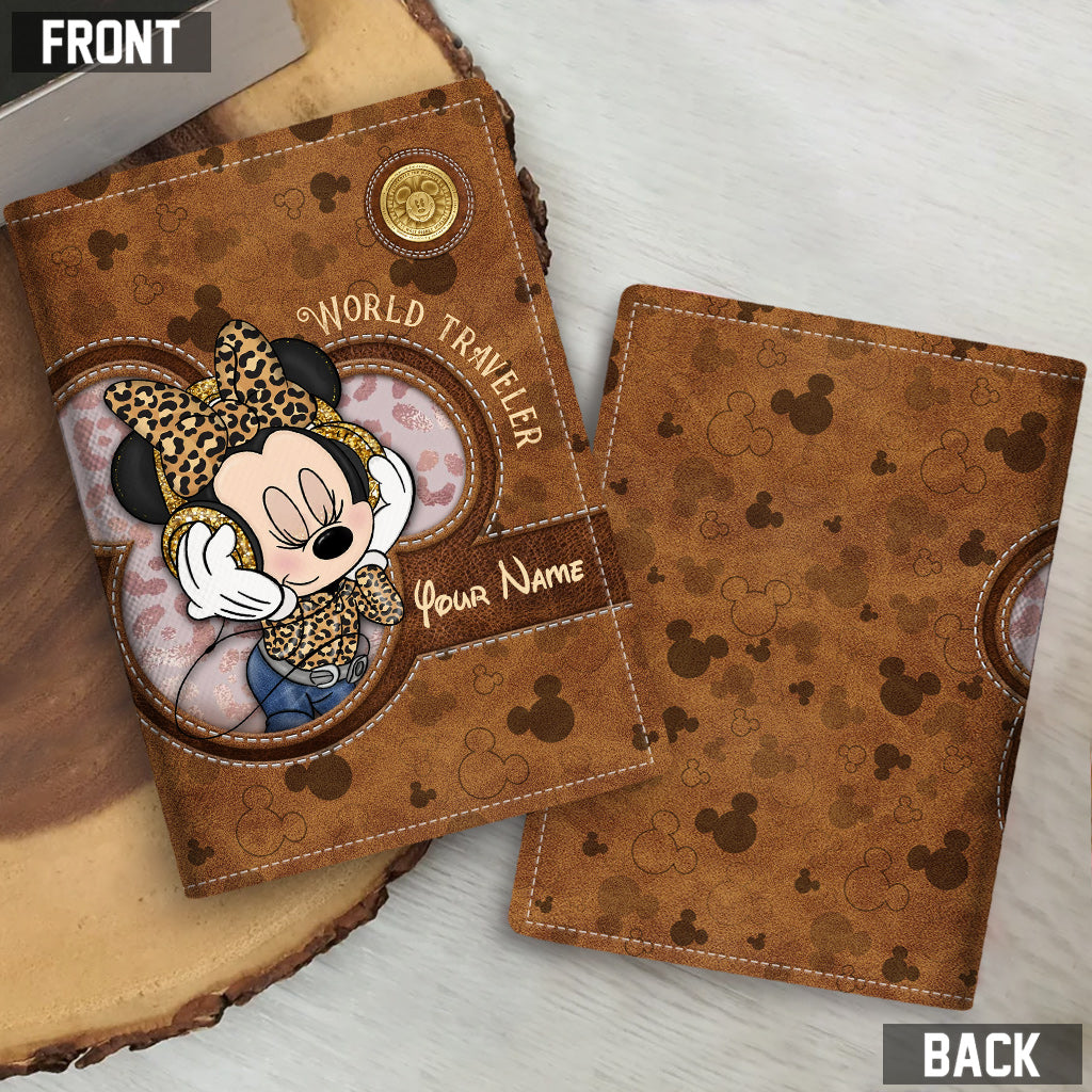 Personalized Disney Passport Holder Custom Name Travel Gift
