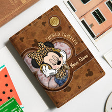 Load image into Gallery viewer, Personalized Disney Passport Holder Custom Name Travel Gift

