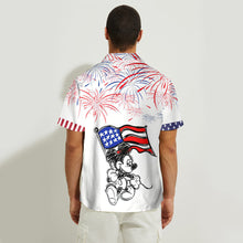 Load image into Gallery viewer, Personalized Independence Day Hawaiian Shirt Custom Name Patriotic Gift
