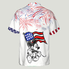 Load image into Gallery viewer, Personalized Independence Day Hawaiian Shirt Custom Name Patriotic Gift
