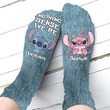 Load image into Gallery viewer, Personalized Ohana Socks Custom Name Gift for Couples
