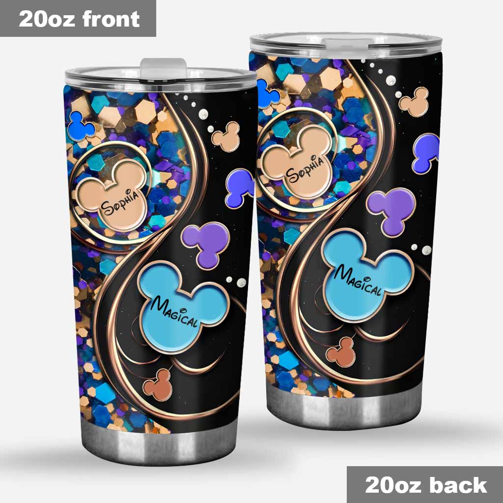 Personalized Magic Mouse Tumbler Custom Name Gift for Kids