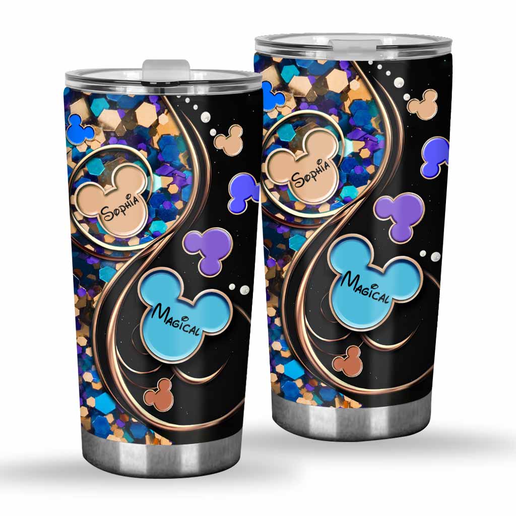 Personalized Magic Mouse Tumbler Custom Name Gift for Kids