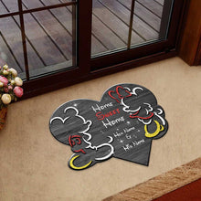 Load image into Gallery viewer, Personalized Mouse-Shaped Doormat for Couples - Home Sweet Home Gift
