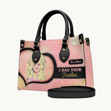 Load image into Gallery viewer, Personalized Leather Handbag Custom Name Gift for Her
