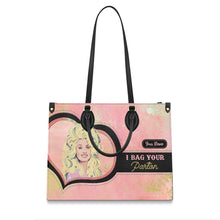 Load image into Gallery viewer, Personalized Leather Handbag Custom Name Gift for Her
