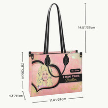 Load image into Gallery viewer, Personalized Leather Handbag Custom Name Gift for Her
