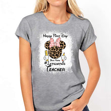 Load image into Gallery viewer, Personalized Teacher T-shirt &amp; Hoodie Happy First Day Gift
