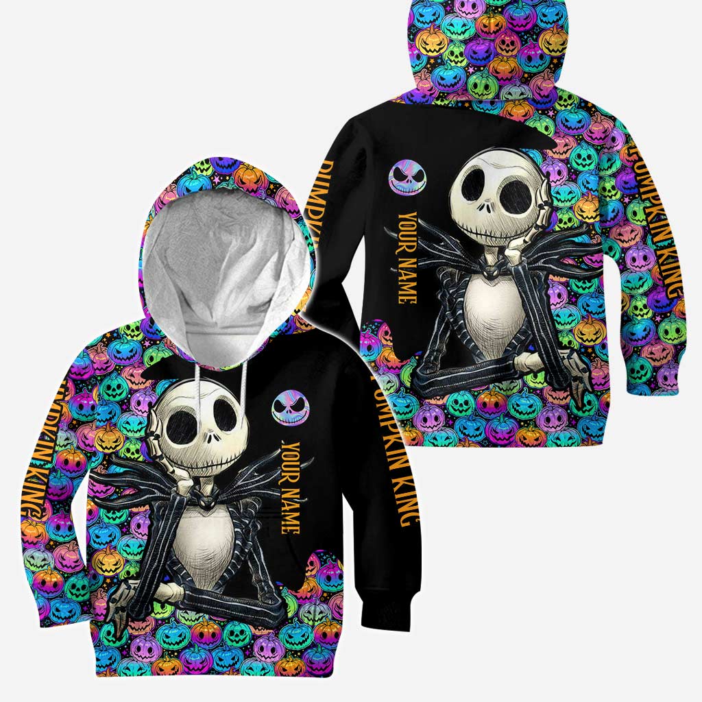 Personalized Pumpkin King Hoodie and Leggings Set for Halloween