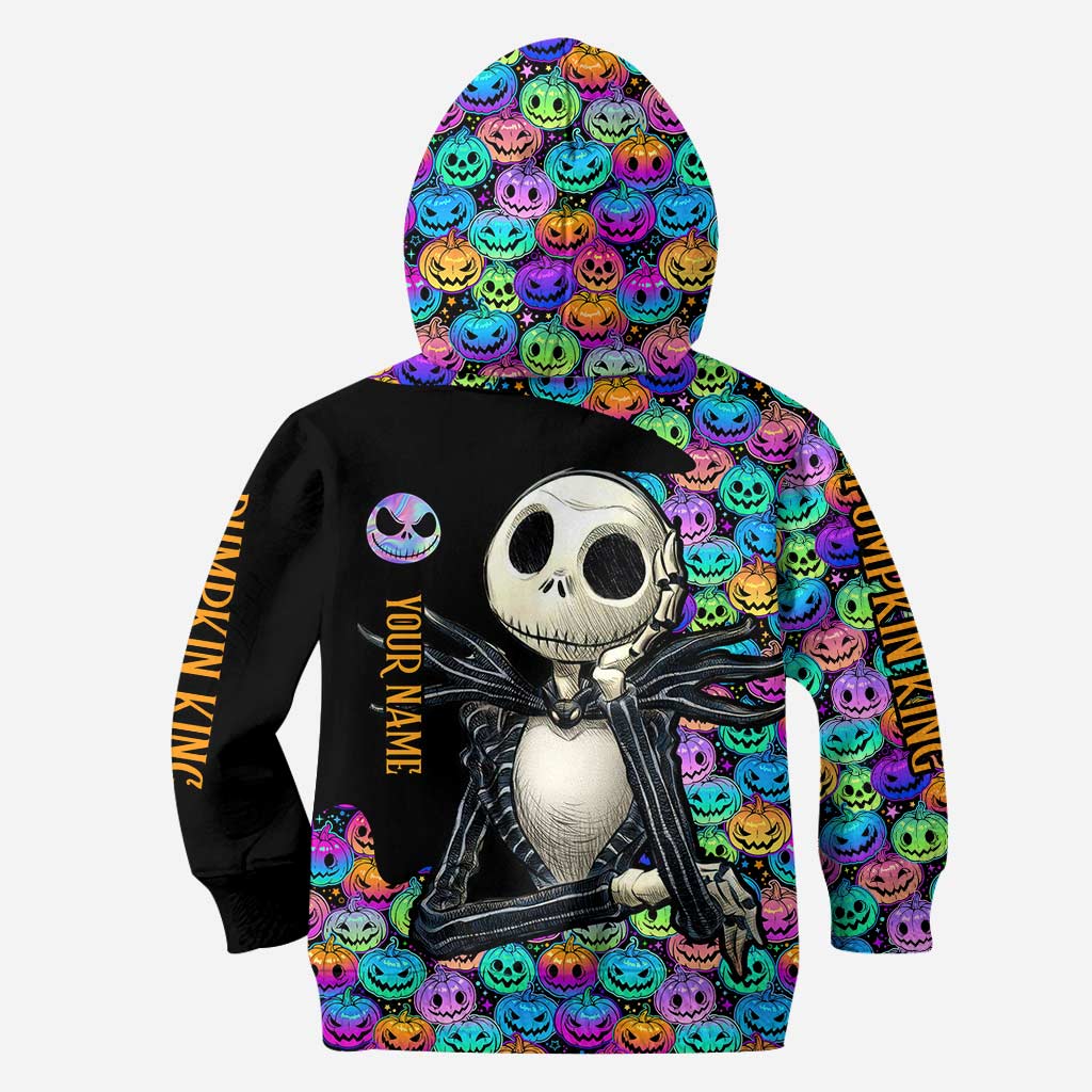 Personalized Pumpkin King Hoodie and Leggings Set for Halloween