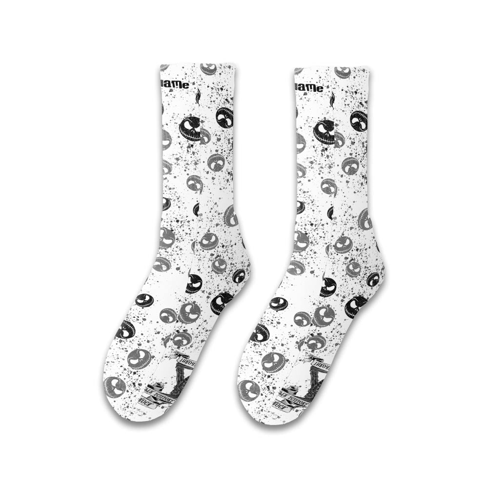 Personalized Rock Paper Scissors Nightmare Socks Custom Name Gift