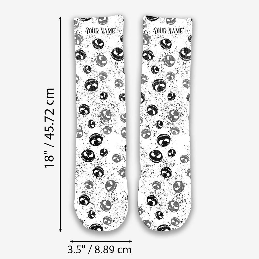 Personalized Rock Paper Scissors Nightmare Socks Custom Name Gift