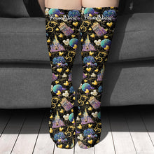 Load image into Gallery viewer, Personalized 50th Anniversary Mouse Socks Custom Design Gift
