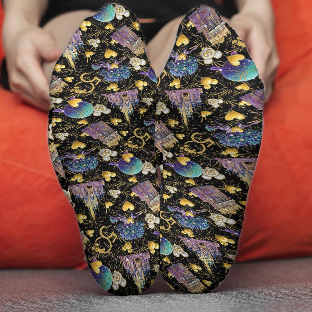 Personalized 50th Anniversary Mouse Socks Custom Design Gift